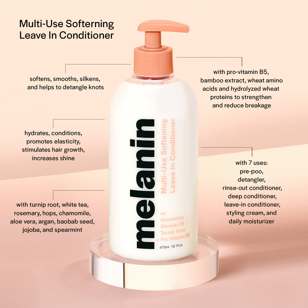Multi-Use Softening Leave In Conditioner - Melanin Haircare