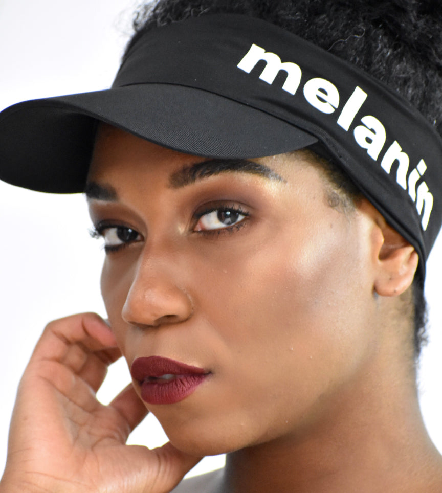 Melanin Stretch Logo Visor - melaninhaircare